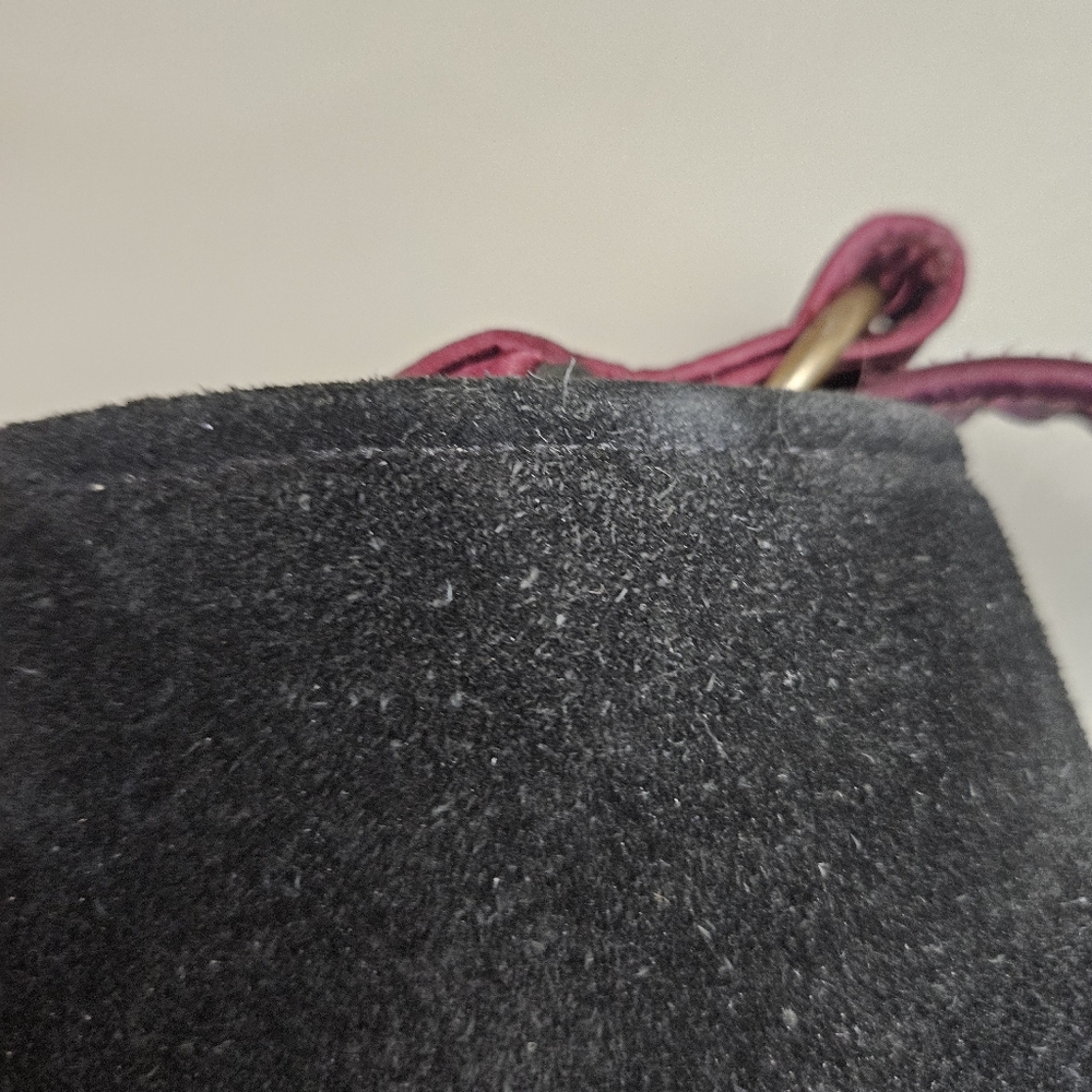 OOVOO Le Thi Hong Tu Hand Embroidered Silk & Suede Asian Shoulder Bag - Picture 6 of 12